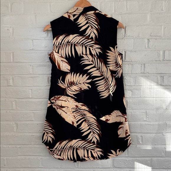 NWOT Cupshe Tropical Leaf Print Half-Button Mini Dress Size S - Picture 8 of 9